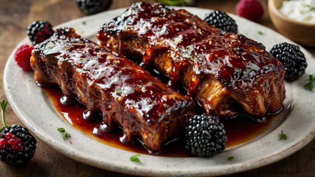 Blackberry-Glazed Ribs