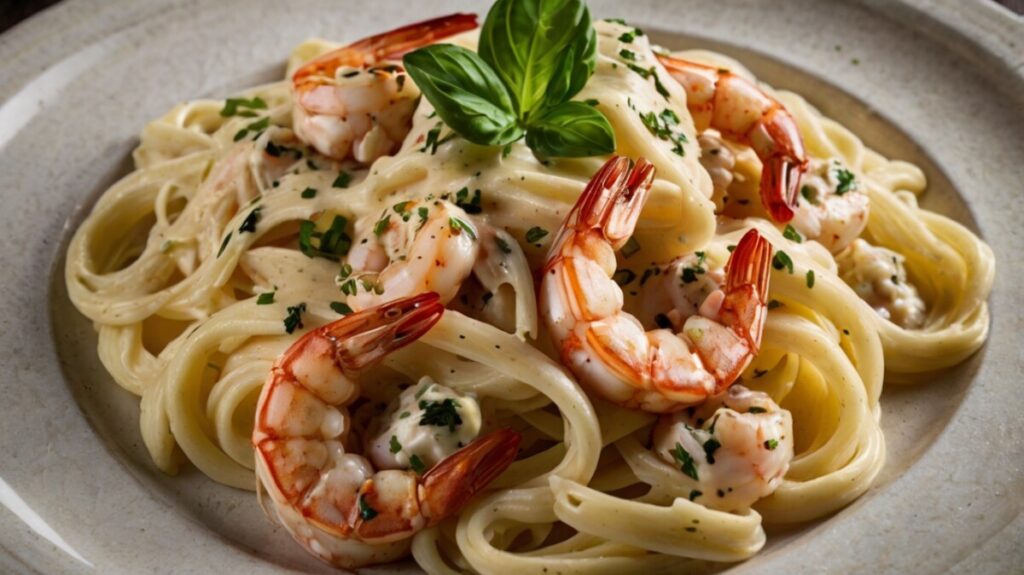 Mediterranean Shrimp Alfredo