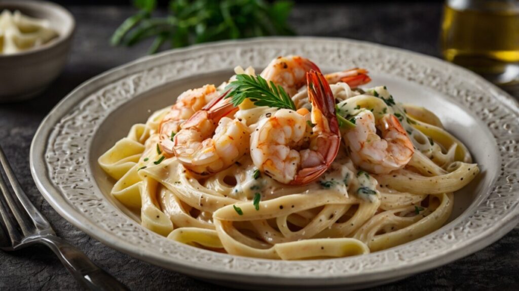 Mediterranean Shrimp Alfredo