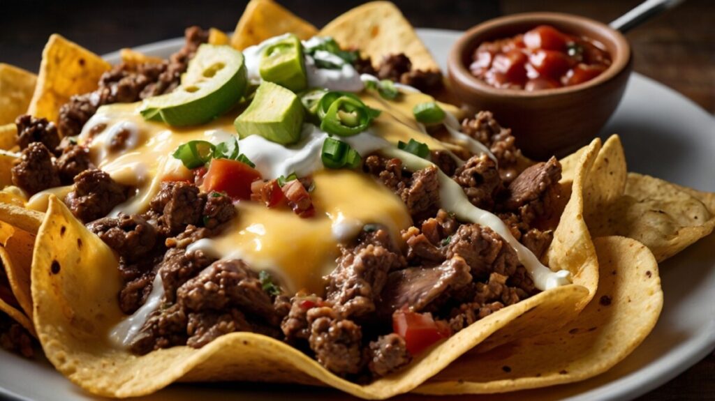 beef-with-cheese-loaded-nachos-recipe