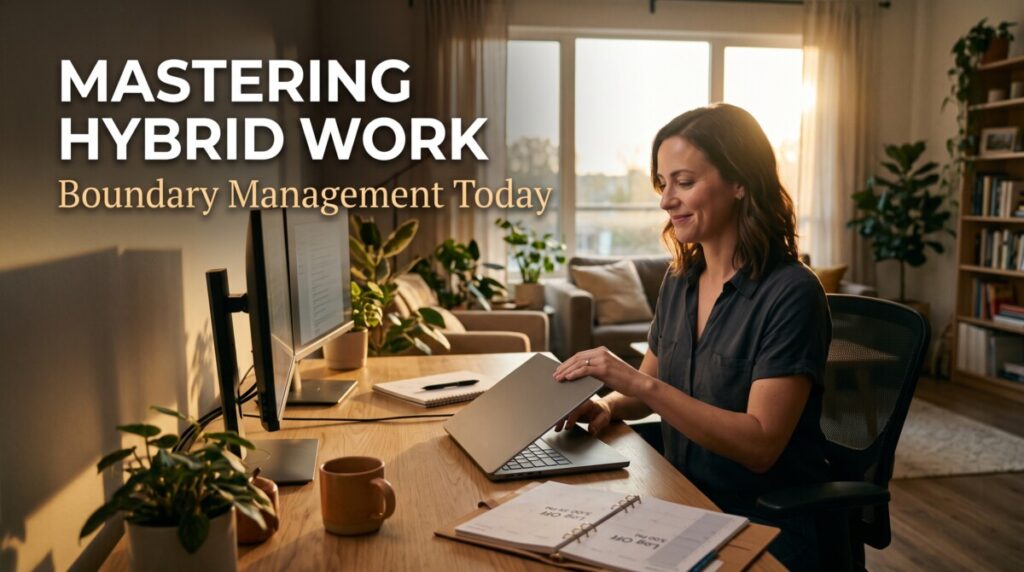 Hybrid work boundary management
