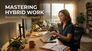 Hybrid work boundary management